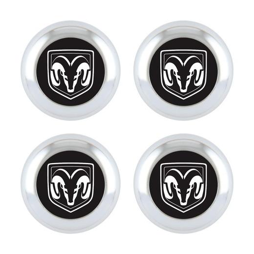 Pilot Ram Head Dodge License Plate Frame Snap-On Screw Caps